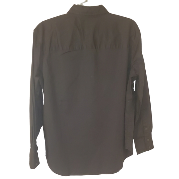 Calvin Klein Jeans Black Button Dress Shirt XS New with tag Cotton/Spandex - Picture 2 of 4